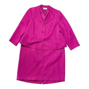 Le Suit pink skirt suit size 20W